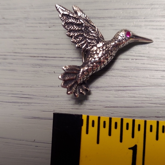 RETIRED James Avery Vintage Sterling Hummingbird pin - Picture 1 of 4